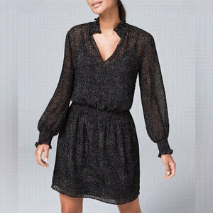 White House Black Market Soft Blouson Dress Size Small